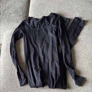 Black Long Sleeve Women's Bodysuit